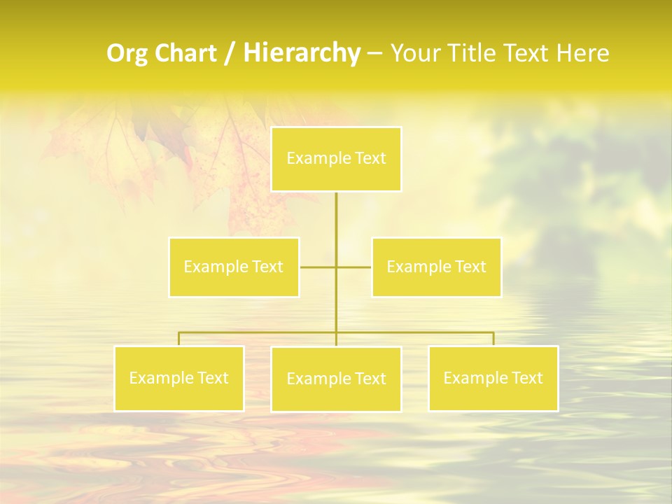 Tree Sunlight Orange PowerPoint Template