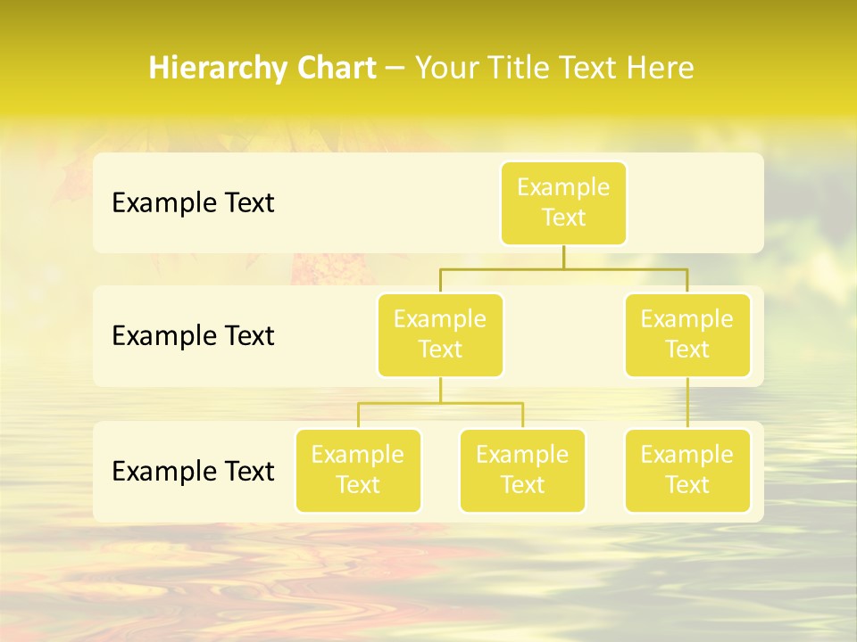 Tree Sunlight Orange PowerPoint Template