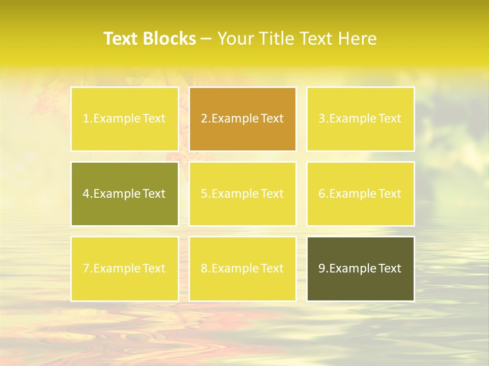 Tree Sunlight Orange PowerPoint Template