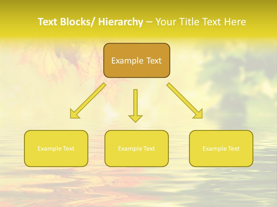 Tree Sunlight Orange PowerPoint Template