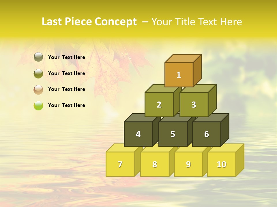 Tree Sunlight Orange PowerPoint Template