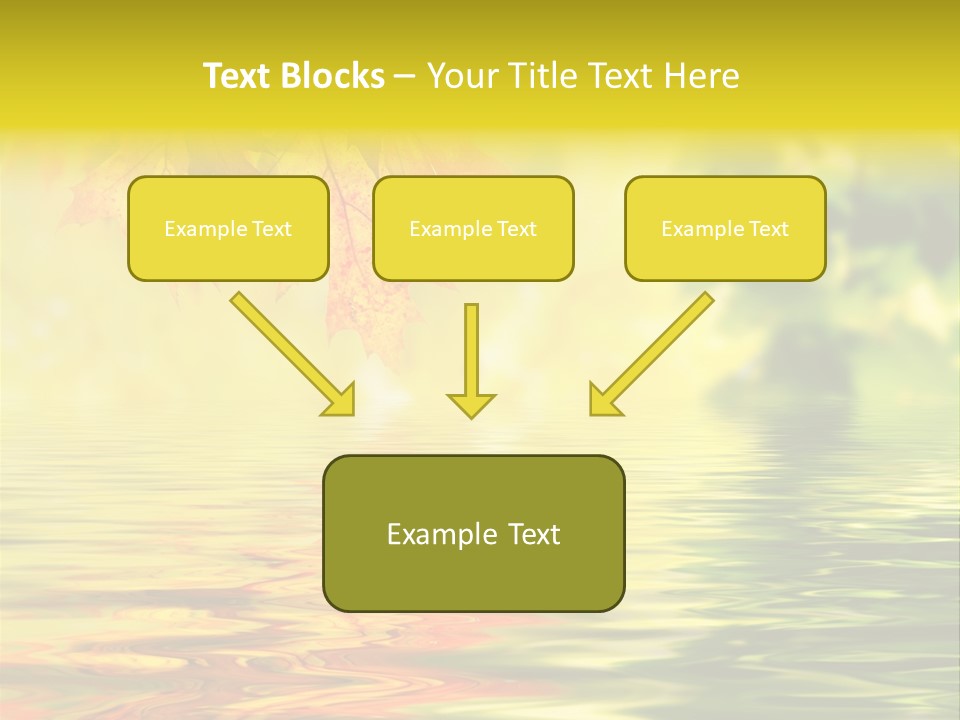 Tree Sunlight Orange PowerPoint Template