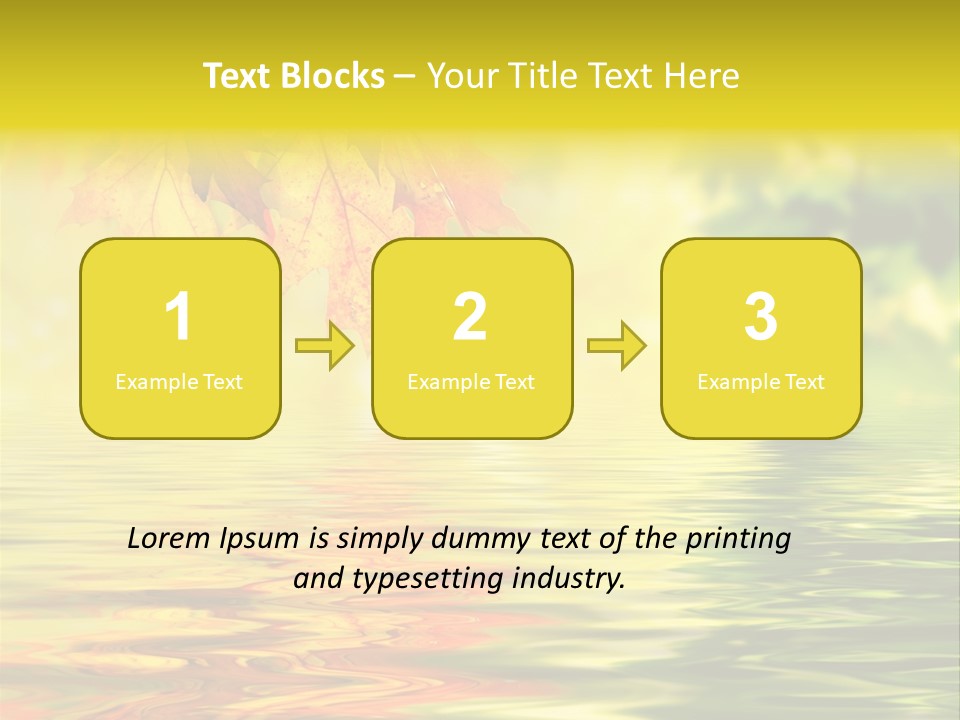 Tree Sunlight Orange PowerPoint Template