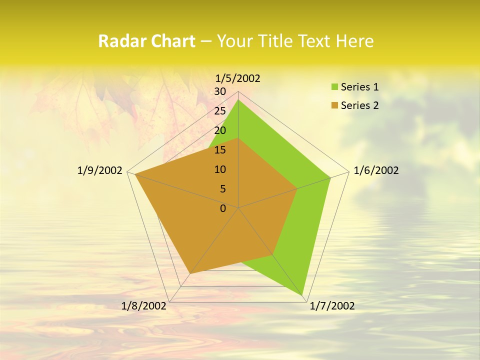 Tree Sunlight Orange PowerPoint Template