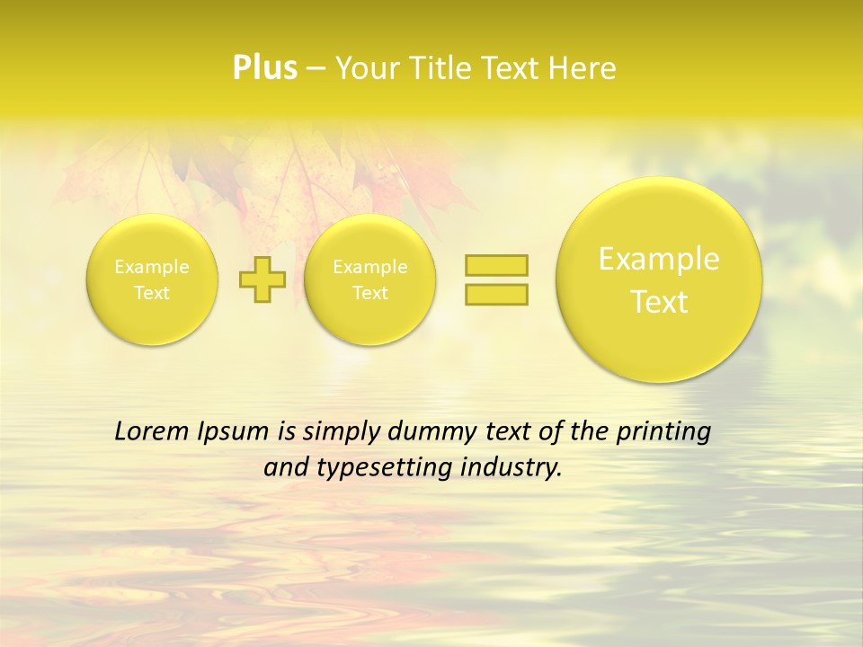 Tree Sunlight Orange PowerPoint Template