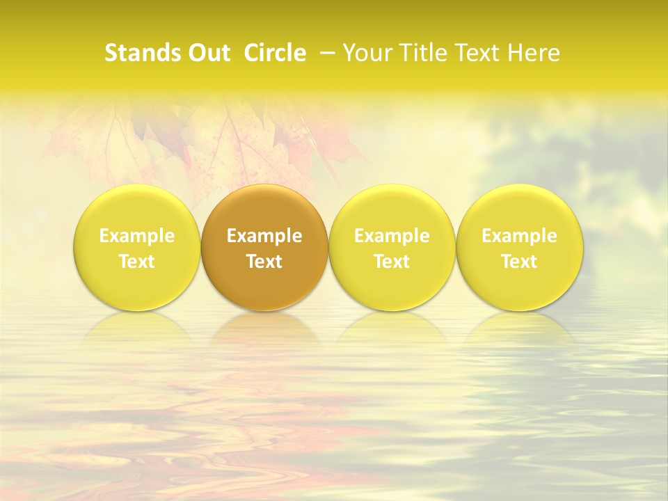 Tree Sunlight Orange PowerPoint Template