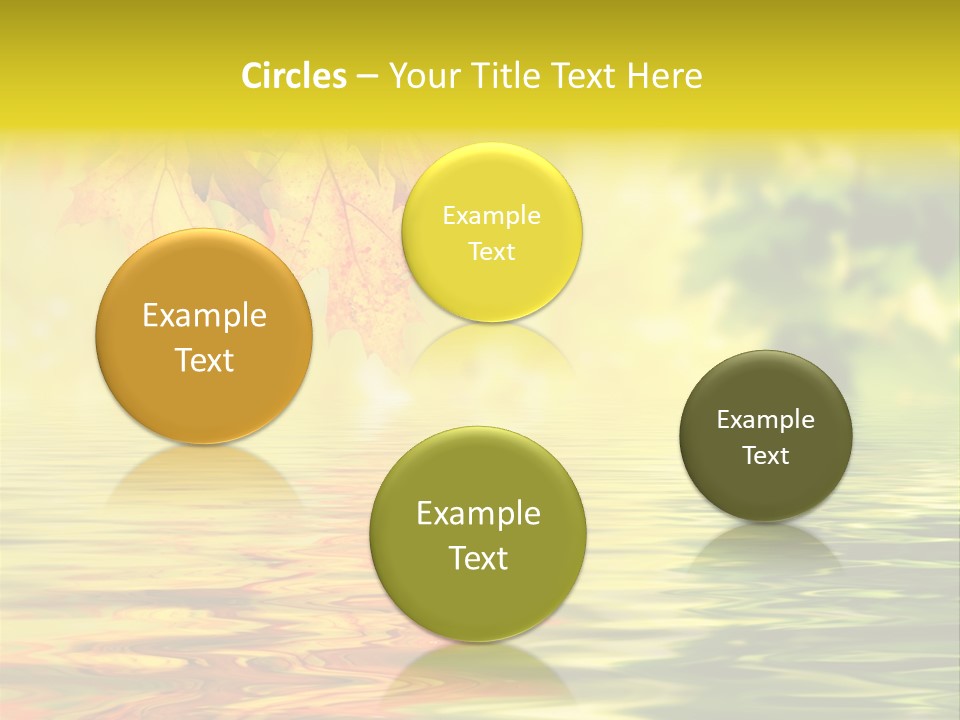 Tree Sunlight Orange PowerPoint Template