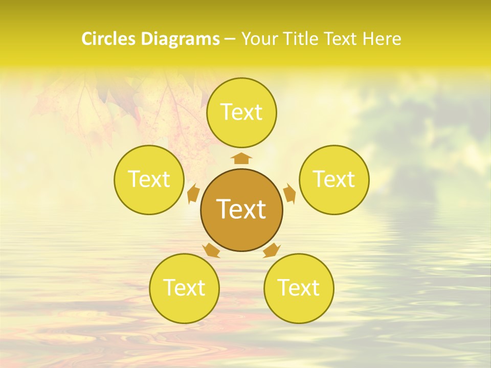 Tree Sunlight Orange PowerPoint Template