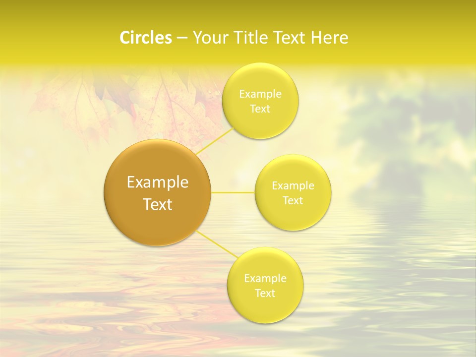Tree Sunlight Orange PowerPoint Template