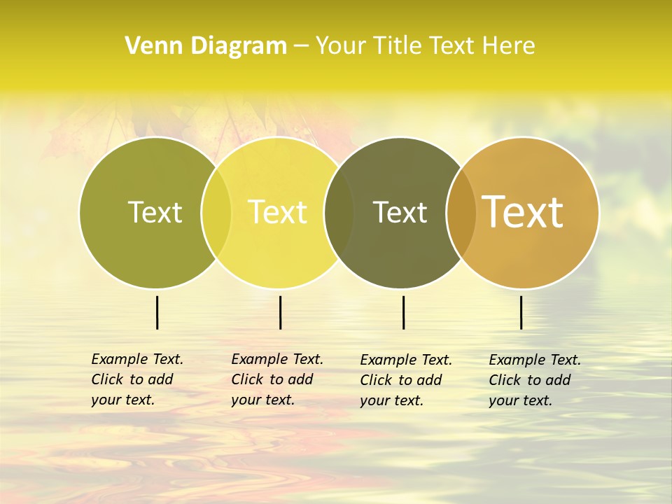Tree Sunlight Orange PowerPoint Template
