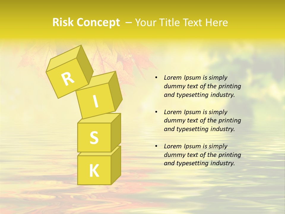 Tree Sunlight Orange PowerPoint Template