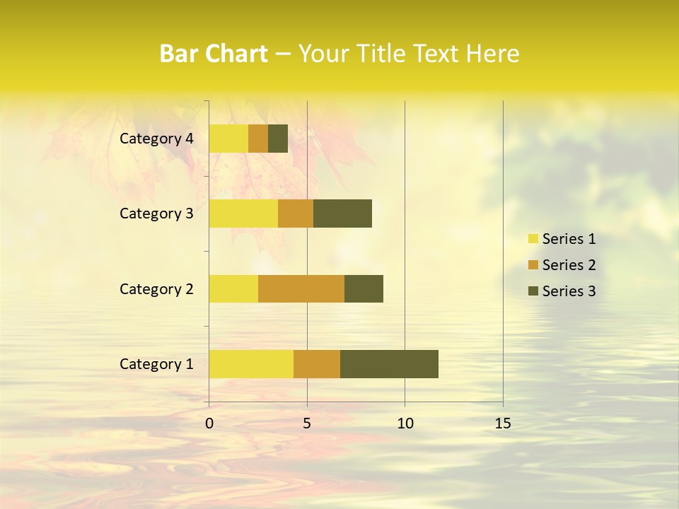 Tree Sunlight Orange PowerPoint Template