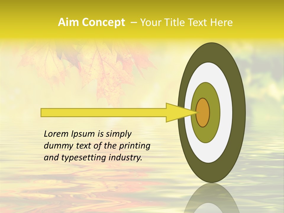 Tree Sunlight Orange PowerPoint Template