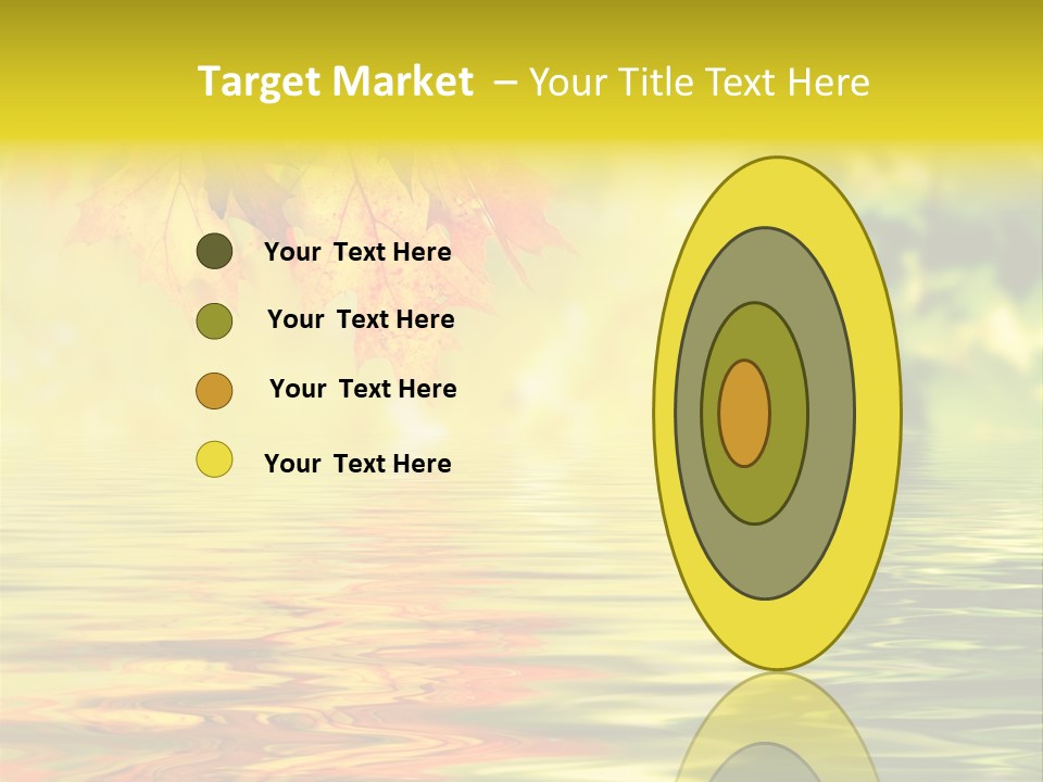 Tree Sunlight Orange PowerPoint Template