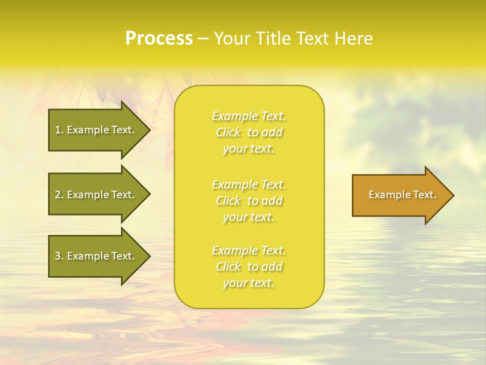 Tree Sunlight Orange PowerPoint Template