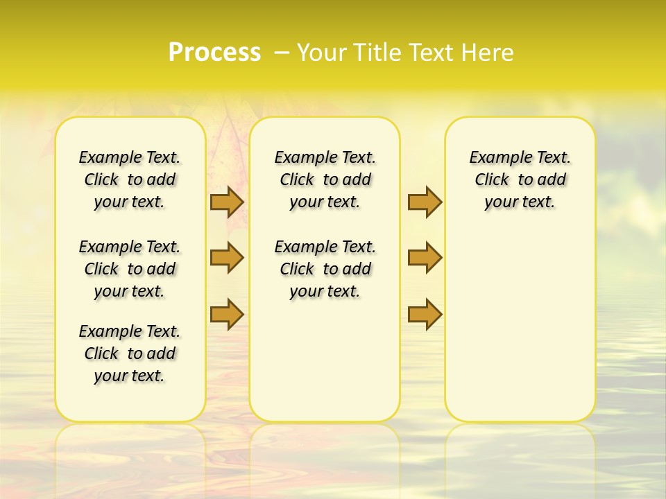 Tree Sunlight Orange PowerPoint Template