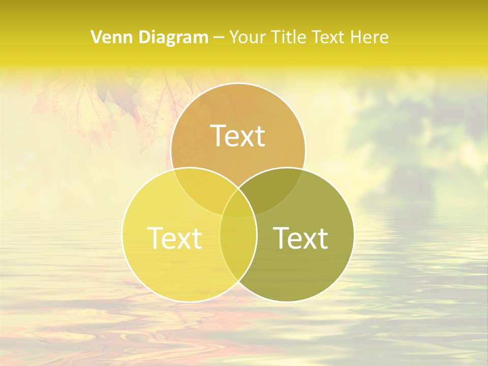 Tree Sunlight Orange PowerPoint Template