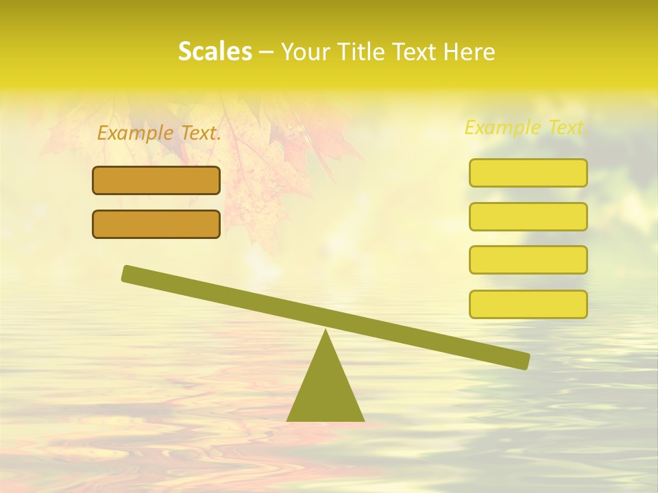 Tree Sunlight Orange PowerPoint Template
