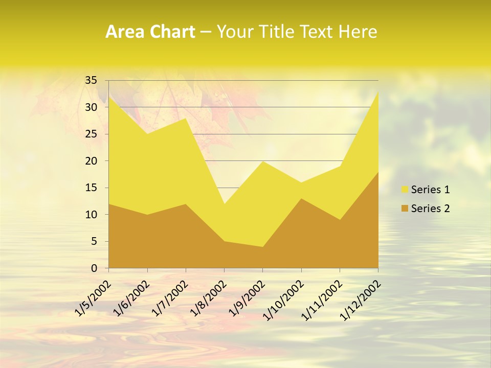 Tree Sunlight Orange PowerPoint Template