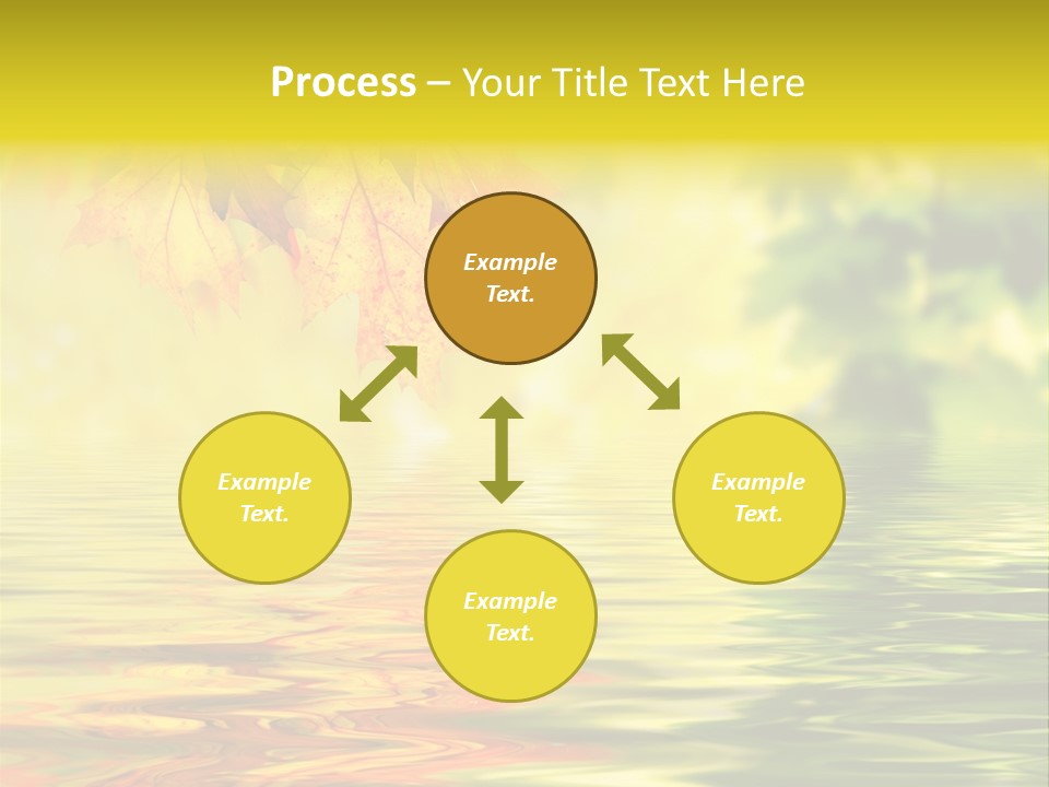 Tree Sunlight Orange PowerPoint Template
