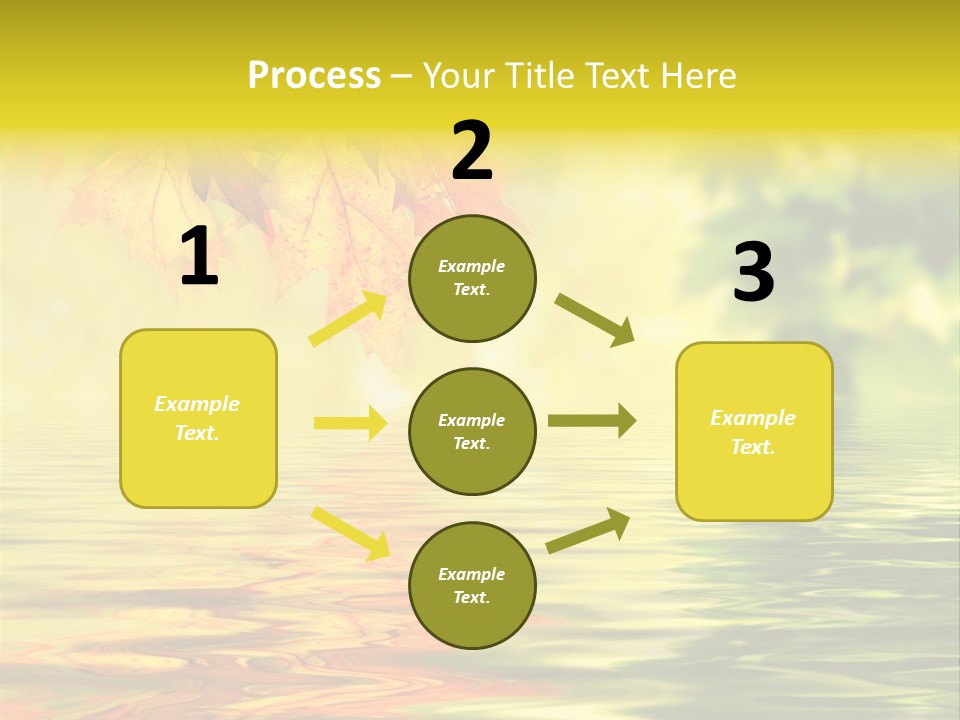Tree Sunlight Orange PowerPoint Template