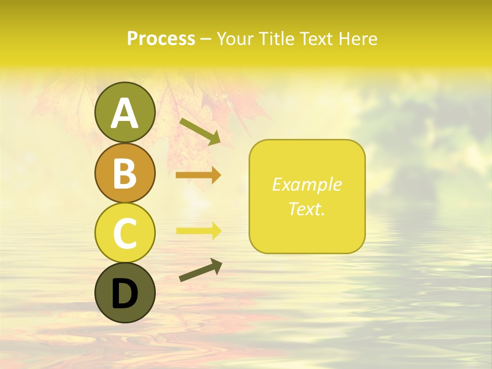 Tree Sunlight Orange PowerPoint Template