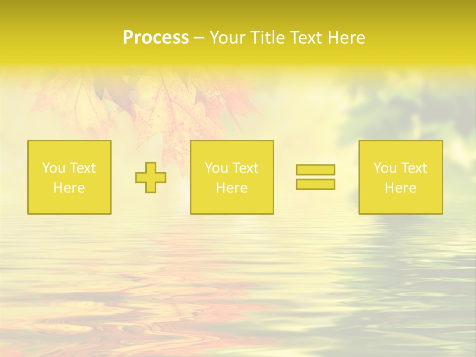 Tree Sunlight Orange PowerPoint Template