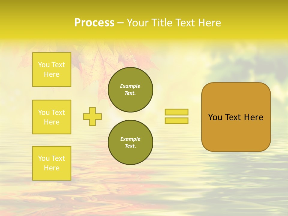 Tree Sunlight Orange PowerPoint Template