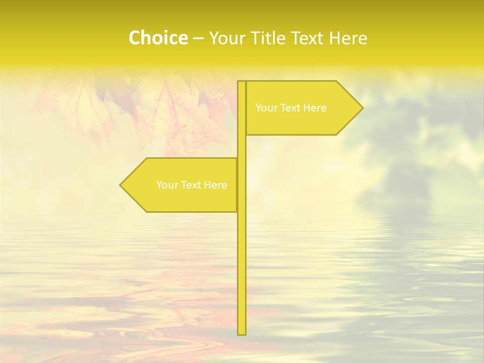 Tree Sunlight Orange PowerPoint Template