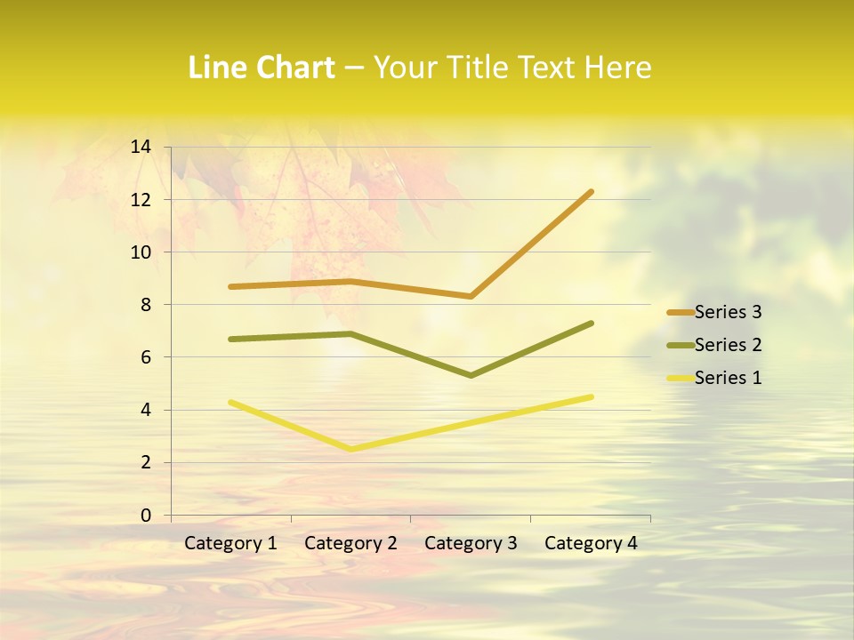 Tree Sunlight Orange PowerPoint Template