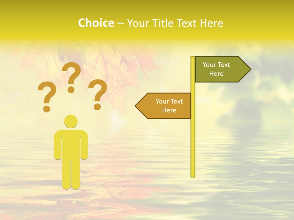 Tree Sunlight Orange PowerPoint Template