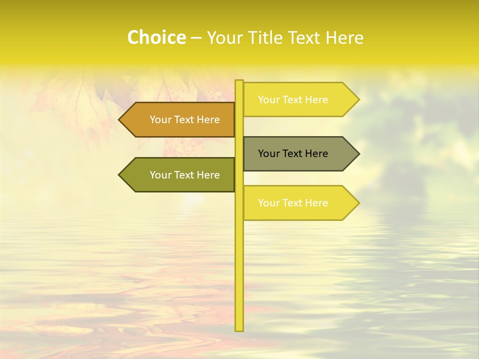 Tree Sunlight Orange PowerPoint Template