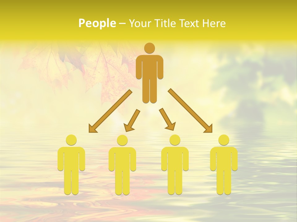 Tree Sunlight Orange PowerPoint Template