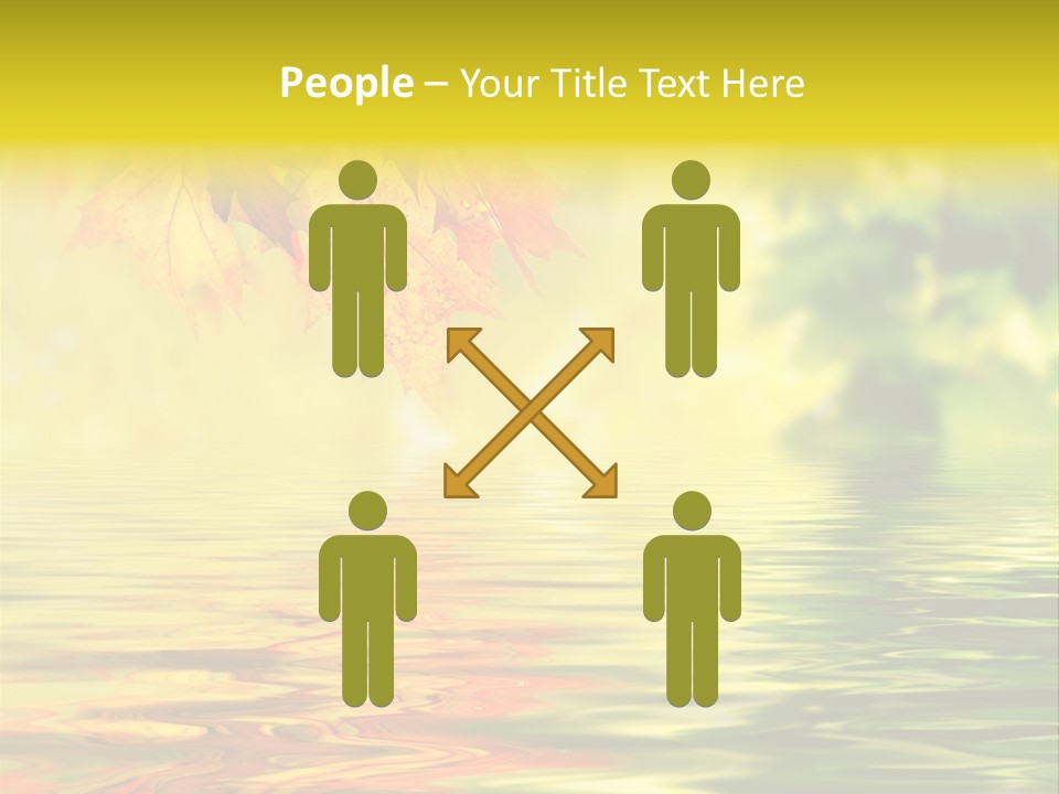 Tree Sunlight Orange PowerPoint Template