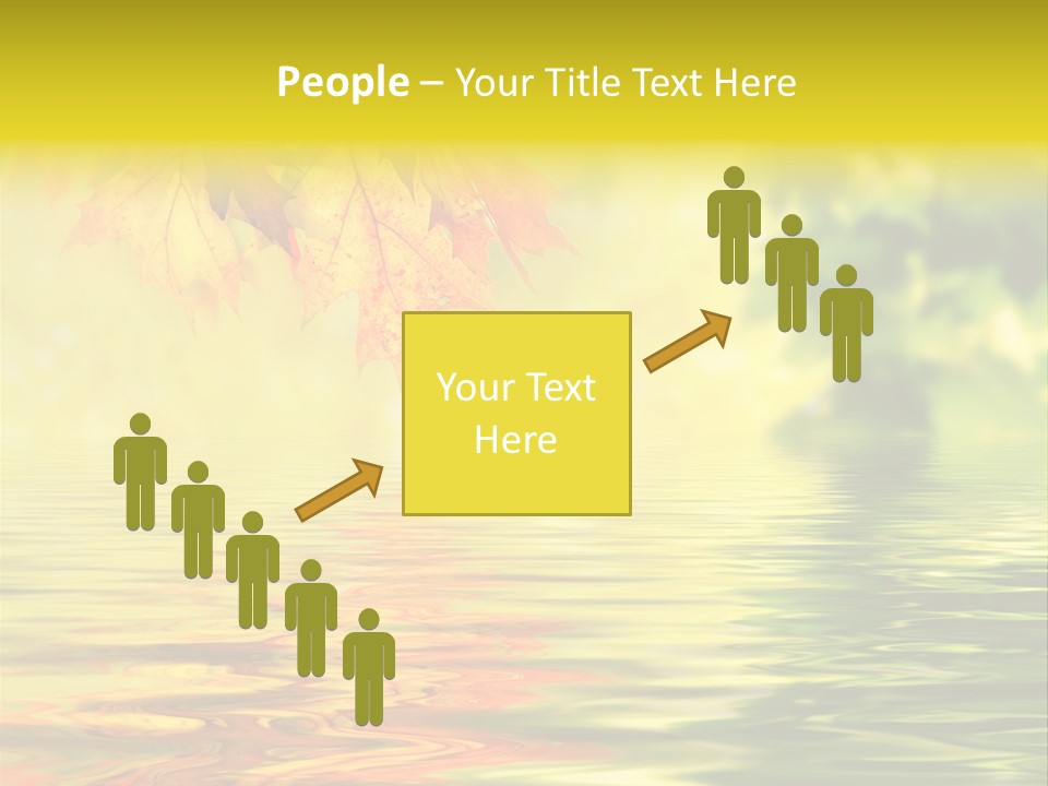 Tree Sunlight Orange PowerPoint Template