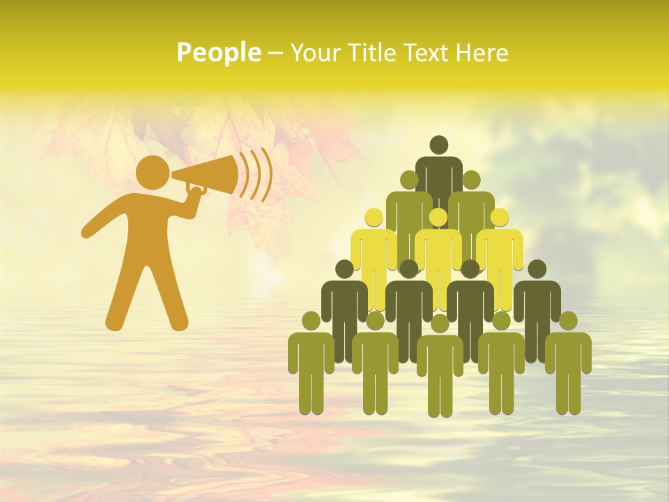 Tree Sunlight Orange PowerPoint Template