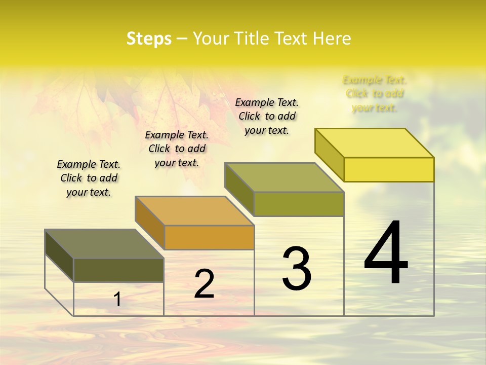 Tree Sunlight Orange PowerPoint Template