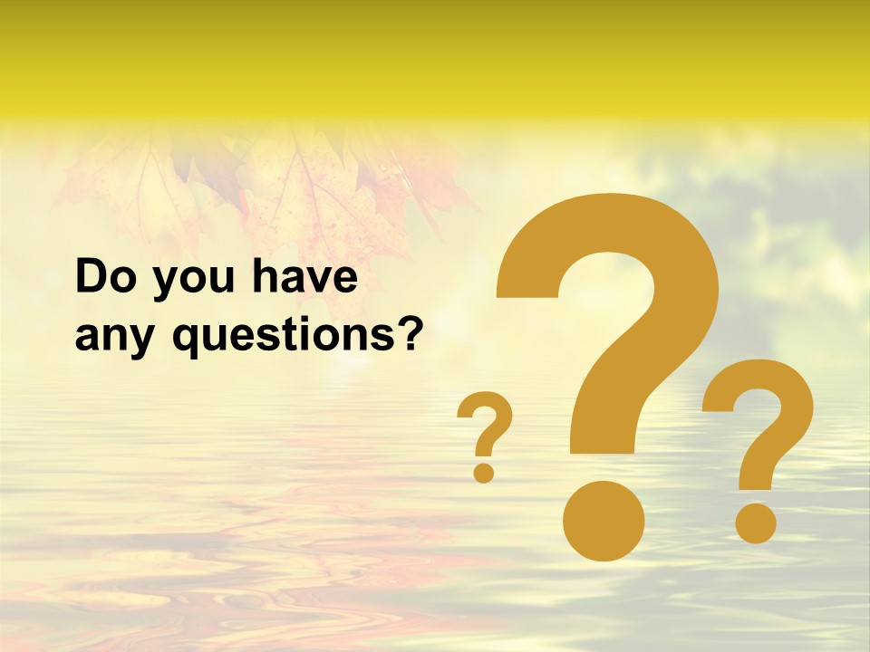 Tree Sunlight Orange PowerPoint Template