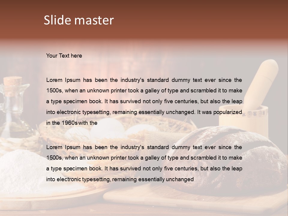 Wheat Baking Flour PowerPoint Template