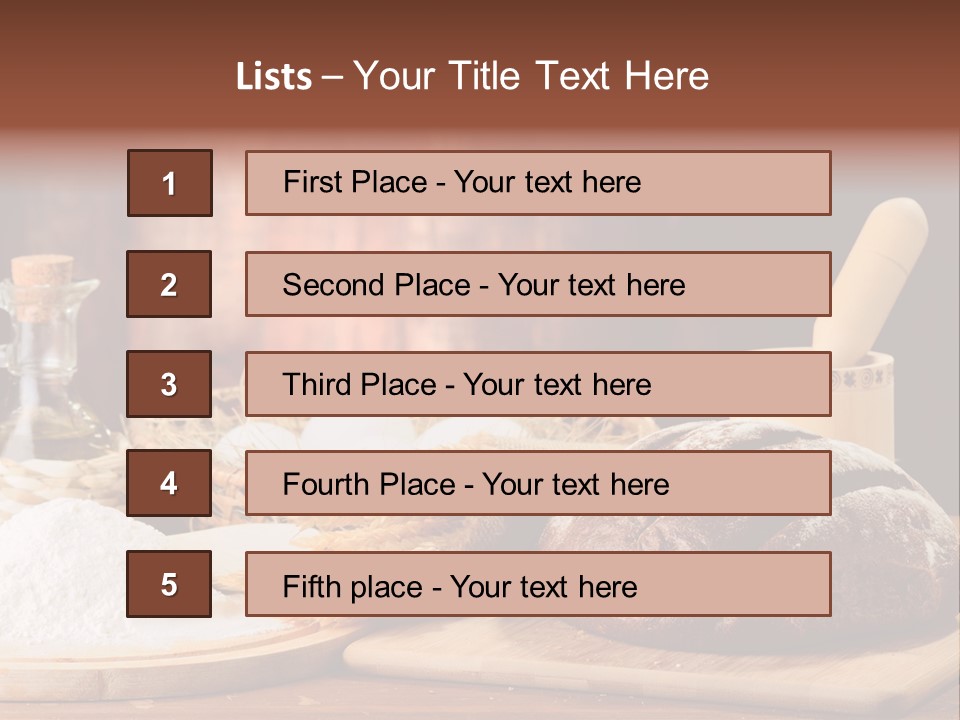 Wheat Baking Flour PowerPoint Template