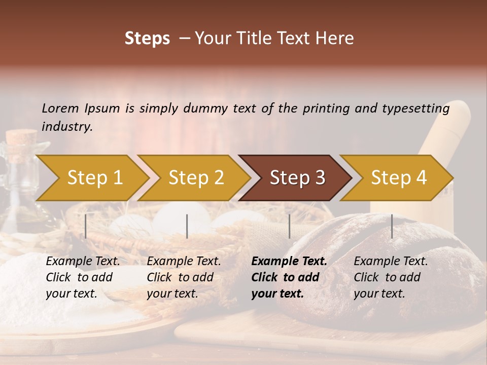 Wheat Baking Flour PowerPoint Template