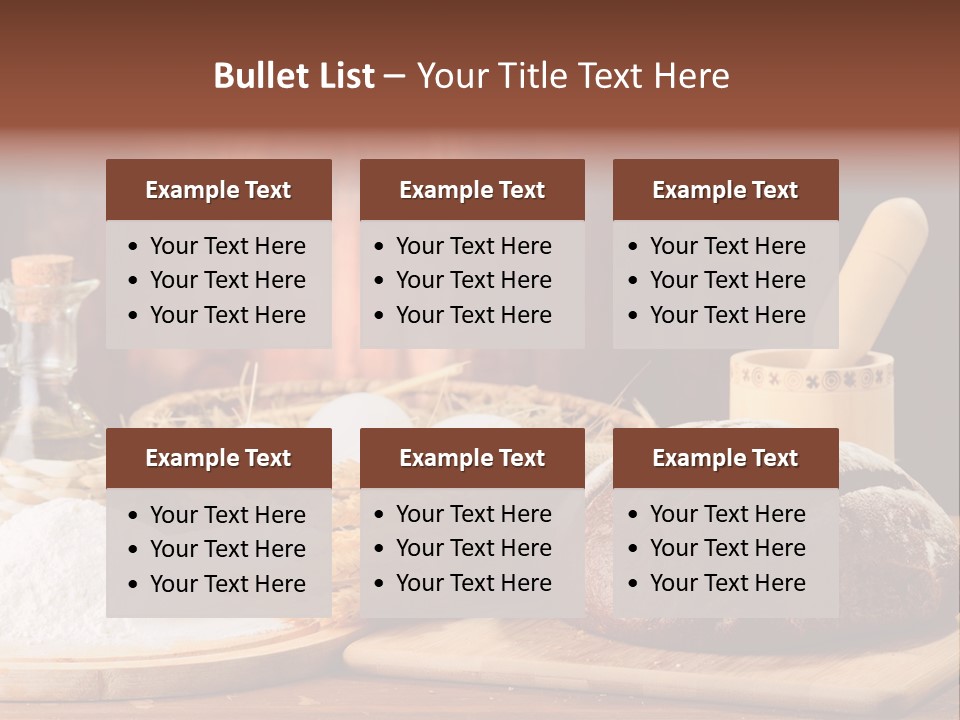 Wheat Baking Flour PowerPoint Template