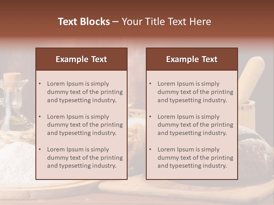 Wheat Baking Flour PowerPoint Template