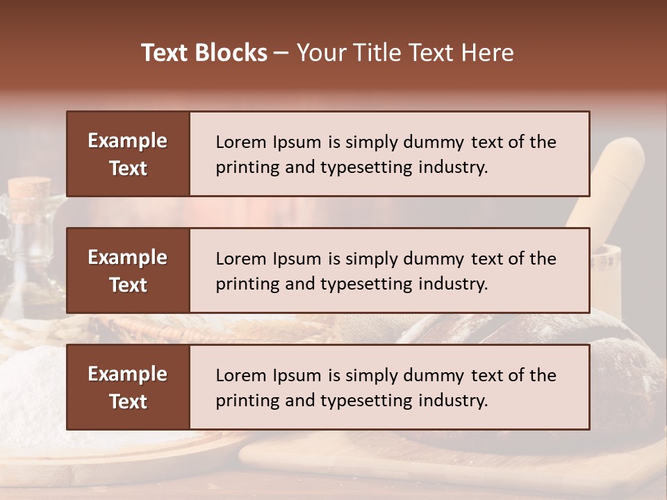 Wheat Baking Flour PowerPoint Template