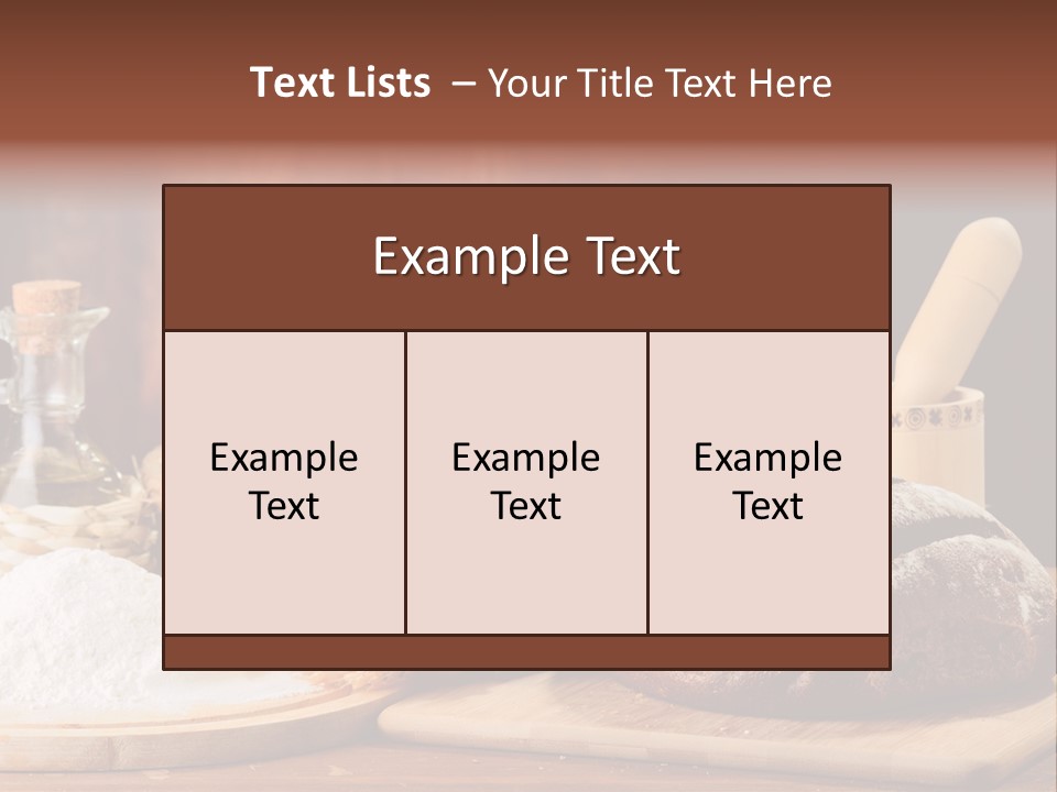 Wheat Baking Flour PowerPoint Template