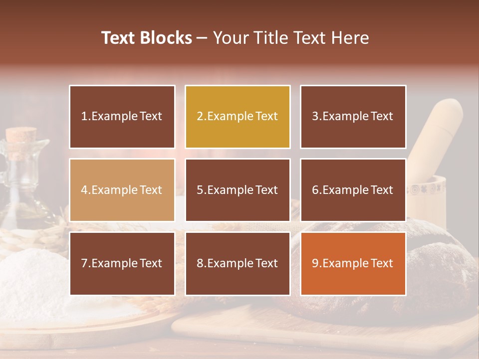 Wheat Baking Flour PowerPoint Template