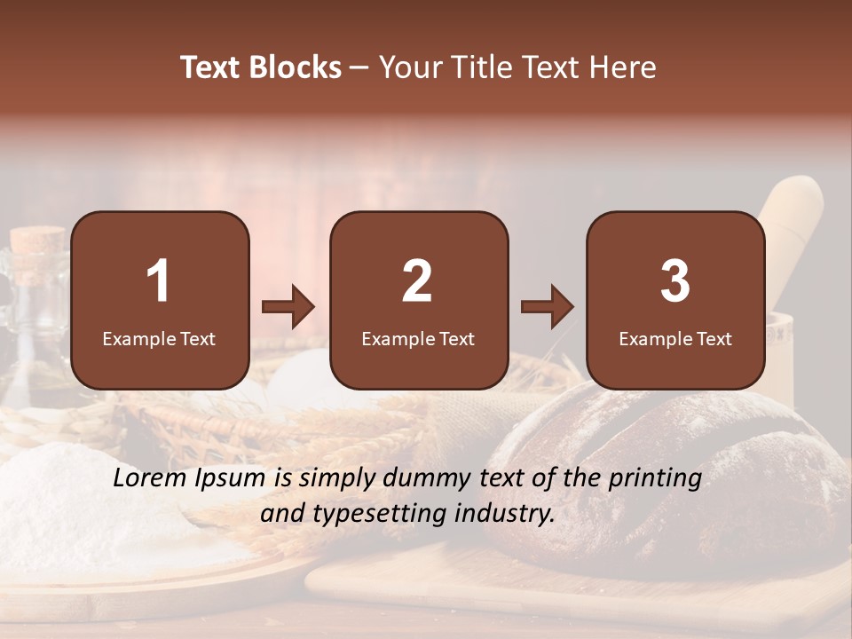 Wheat Baking Flour PowerPoint Template