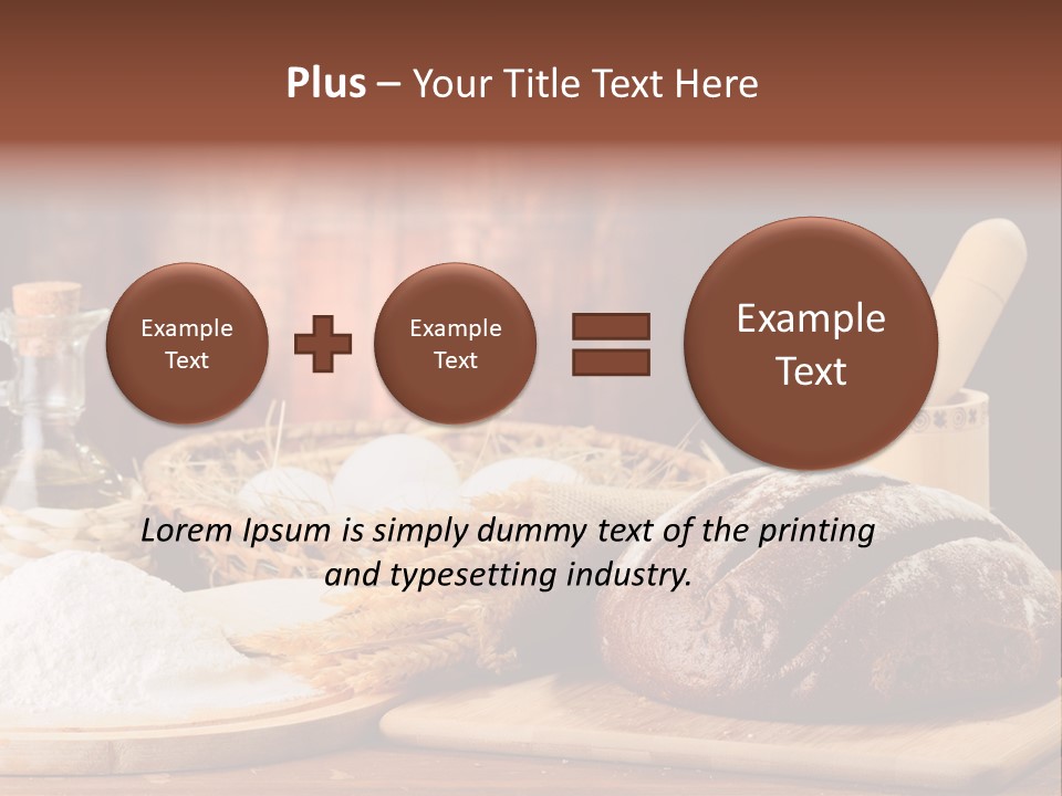 Wheat Baking Flour PowerPoint Template
