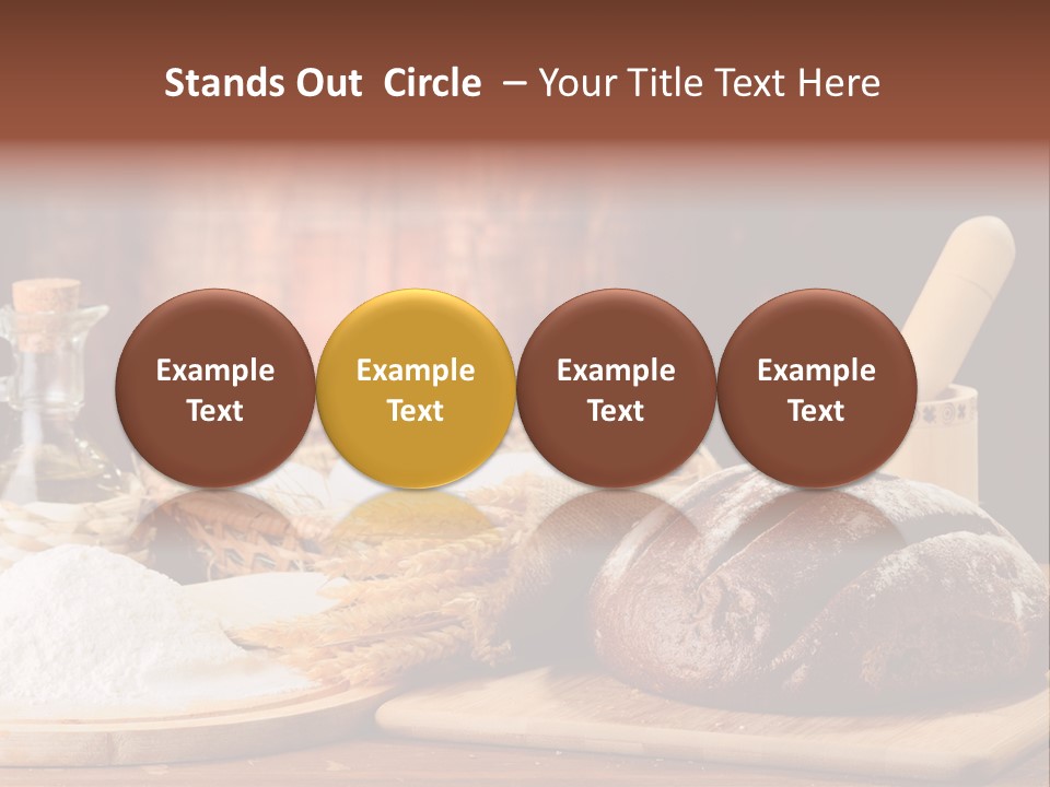 Wheat Baking Flour PowerPoint Template