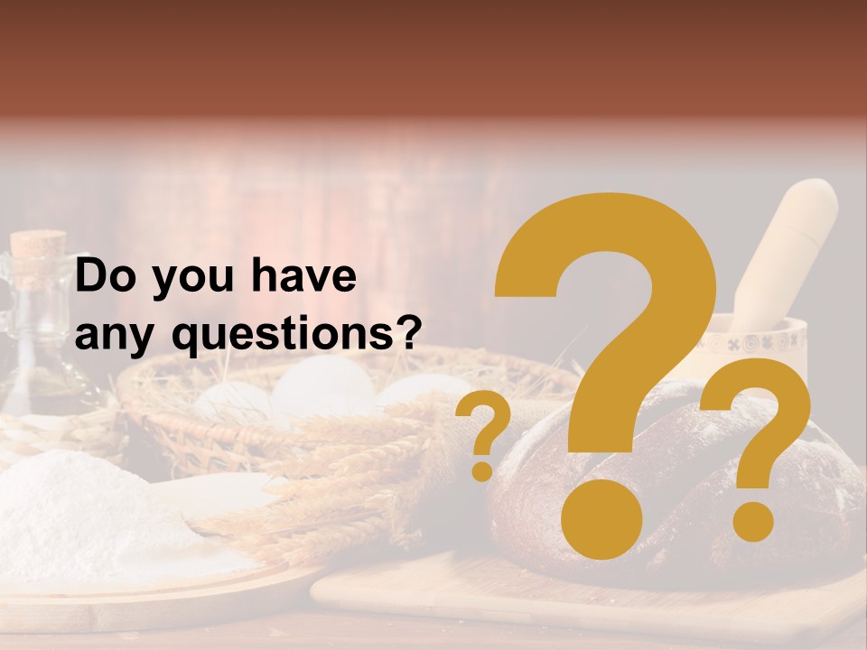 Wheat Baking Flour PowerPoint Template